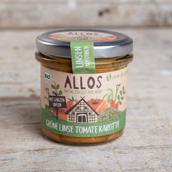 Grüne Linsen Aufstrich Tomate-Karotte 140g 