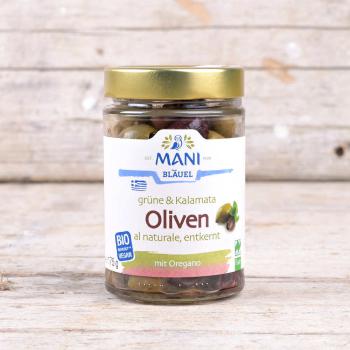 Grüne & Kalamata Oliven al naturale 175g 
