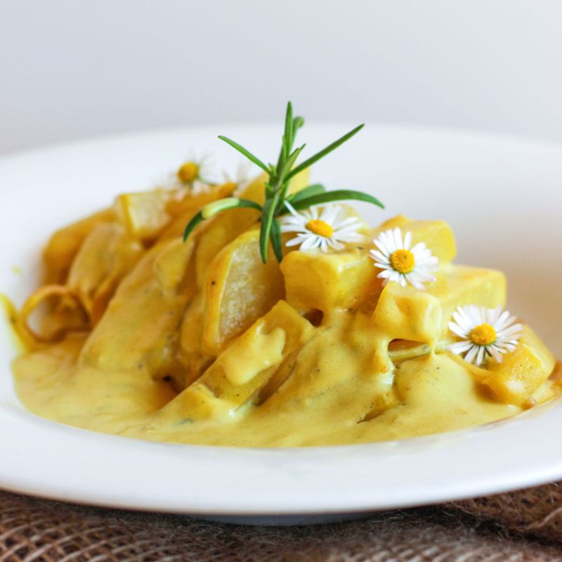 Vollkorn-Spaghetti mit Kohlrabi
