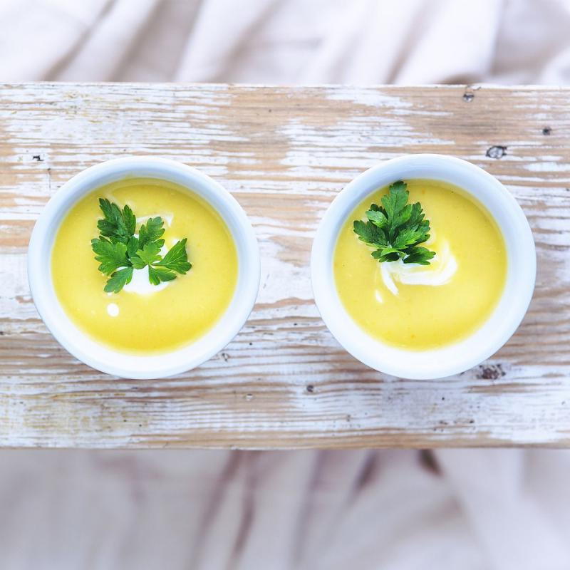 Porree-Erdäpfelcremesuppe