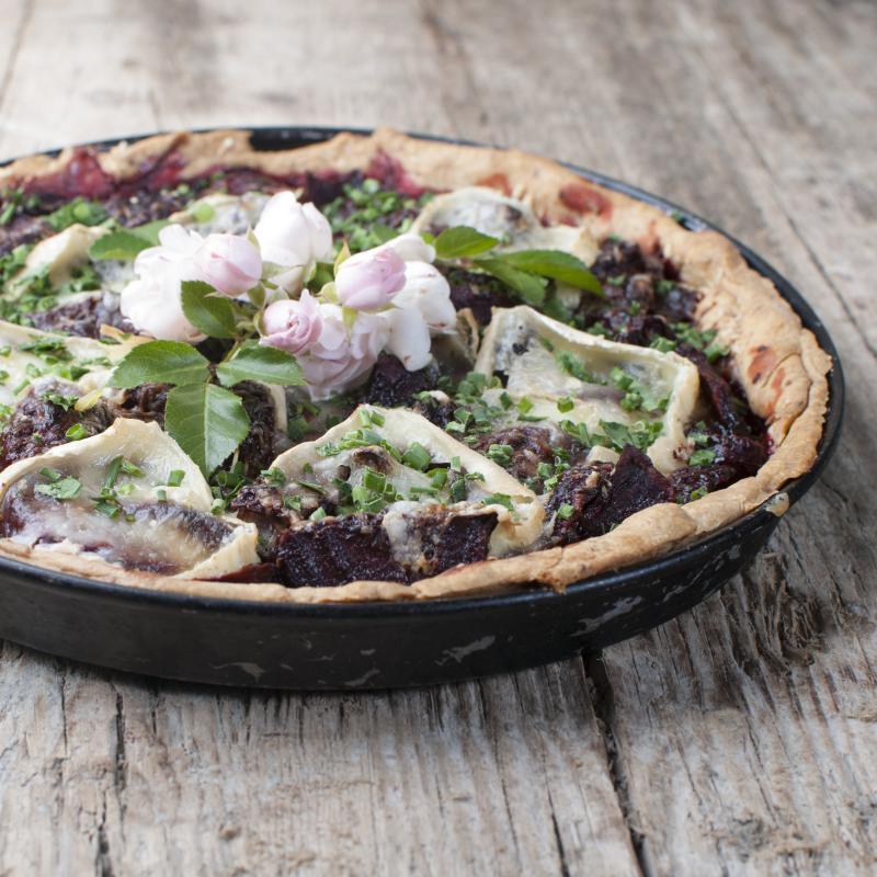 Rote Rüben-Quiche