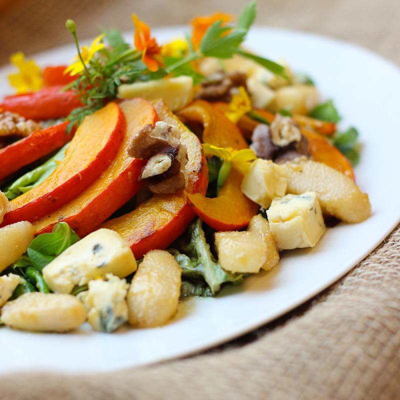 Herbstlicher Kürbissalat