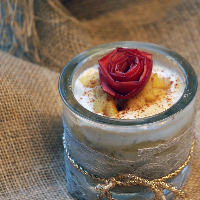 Weihnachtliches Apfel-Schicht-Dessert