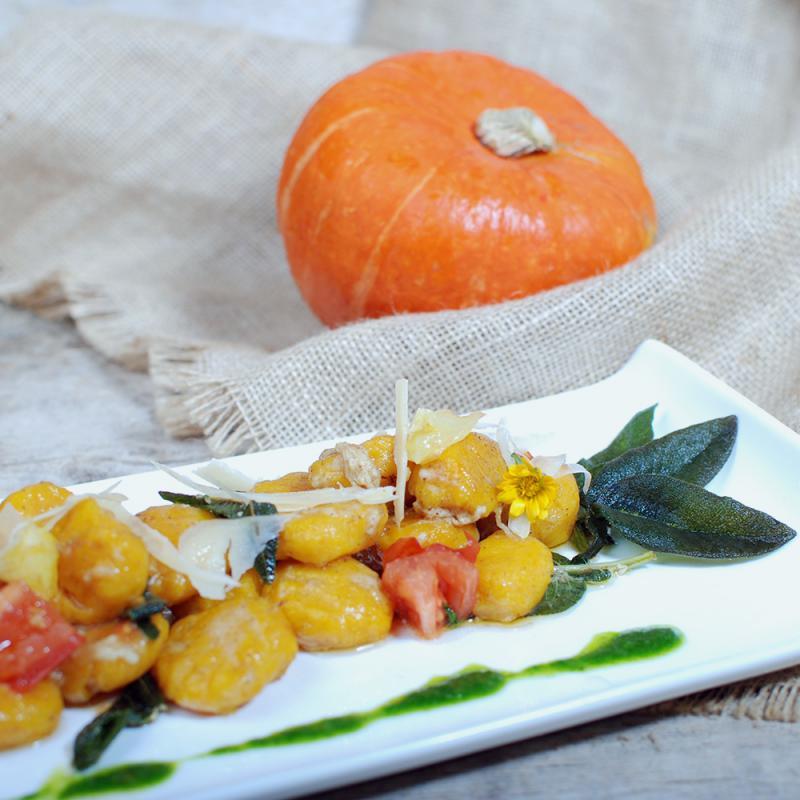 Salbei-Kürbisgnocchi