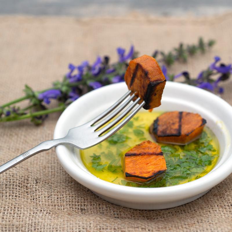 Gegrillte Süßkartoffeln mit Limetten-Marinade