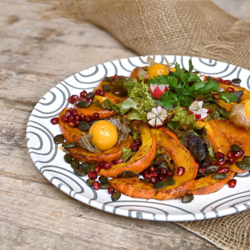 Fruchtiger Kürbissalat