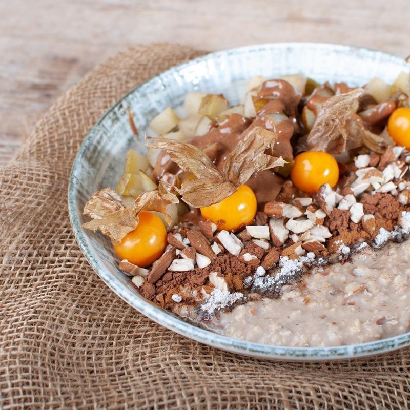 Birnenporridge mit Haferdrink