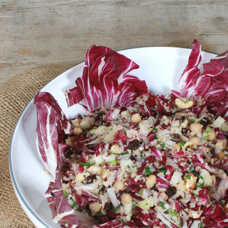 Türkischer Bulgursalat mit Radicchio & Birne