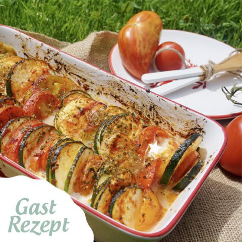 Tomaten-Zucchini Auflauf