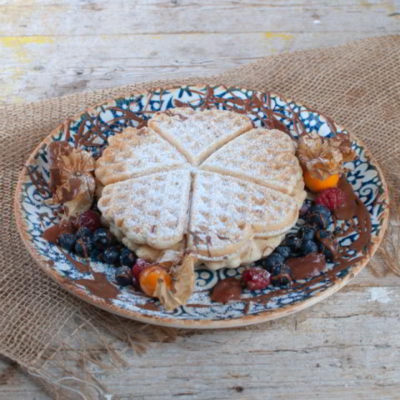 Vegane Apfelwaffeln