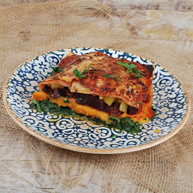 Regenbogen-Lasagne