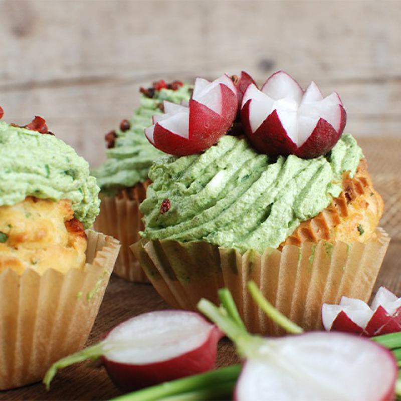 Herzhafte Frischkäse Muffins
