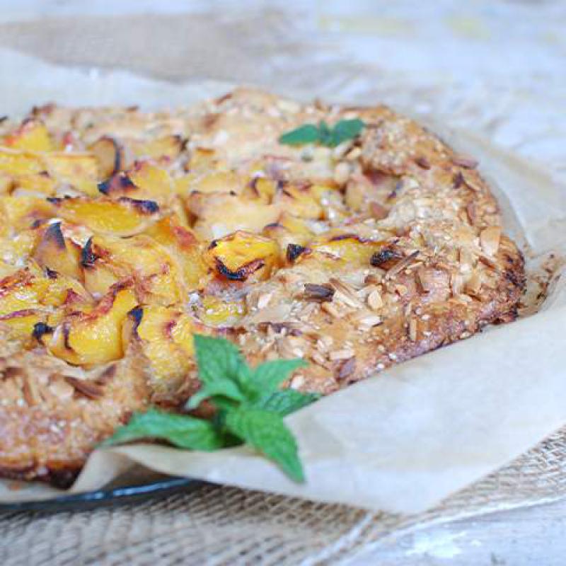 Sommerliche Pfirsich Galette