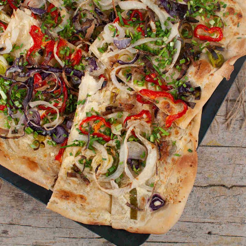 Bunter Flammkuchen