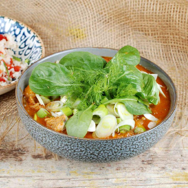 Cremiges Thai-Kokos-Putencurry