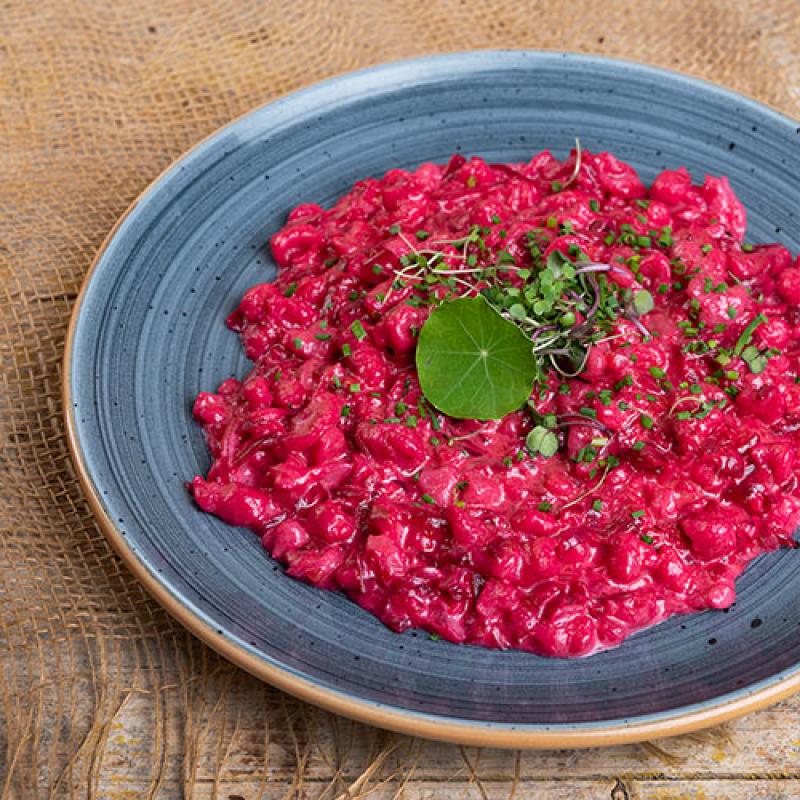 Rote Rüben Käsespätzle