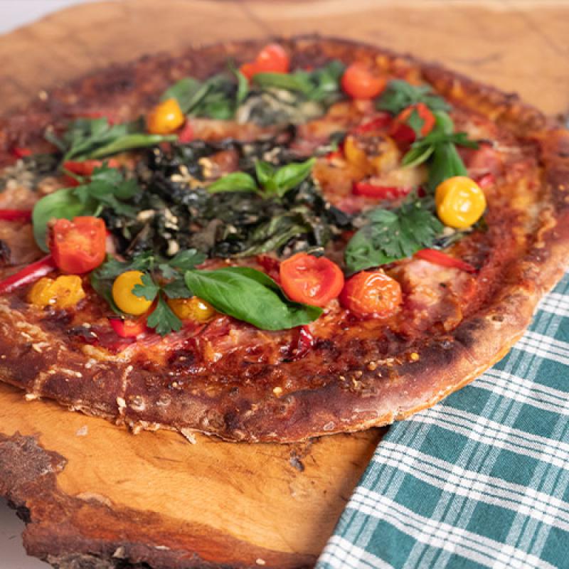 Brezel-Pizza