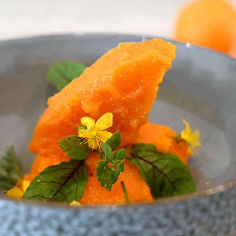 Karotten-Ingwer-Sorbet