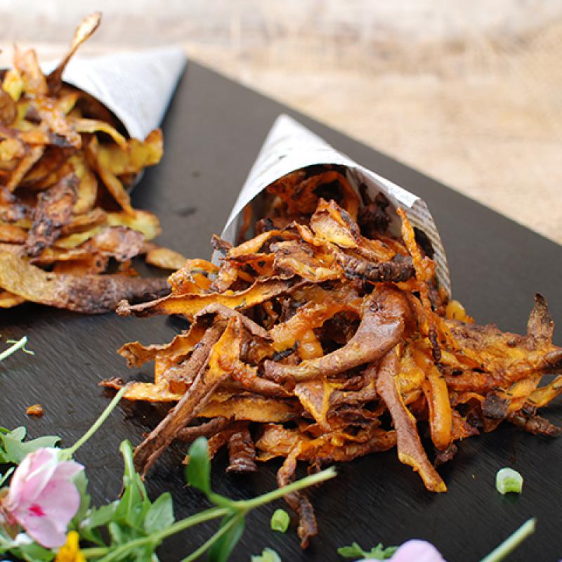 Kartoffelschalen Chips